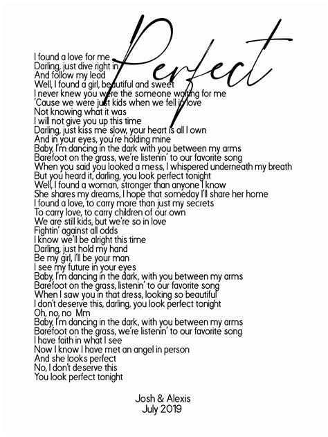 ed sheeran perfect lyrics|perfect ed sheeran lyrics printable.